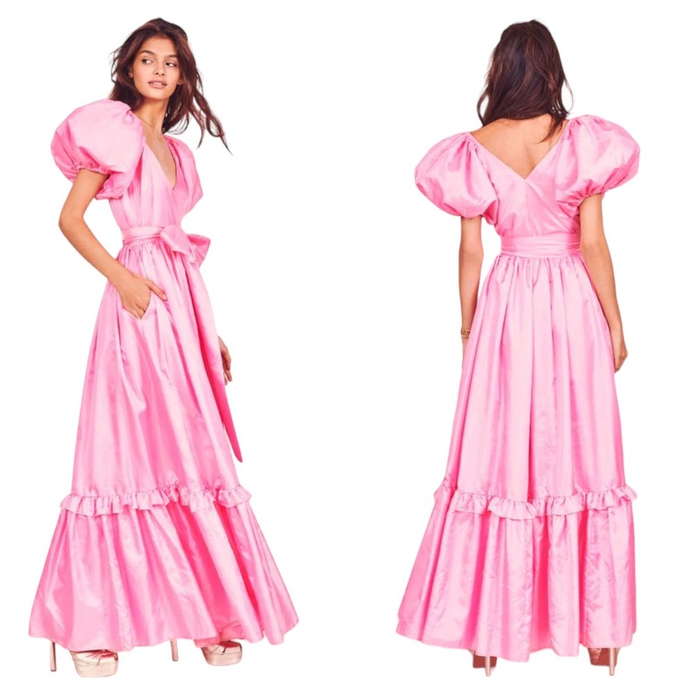 LOVESHACKFANCY Ida Dress Fuchsia Size 0